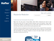 Tablet Screenshot of hafler.com